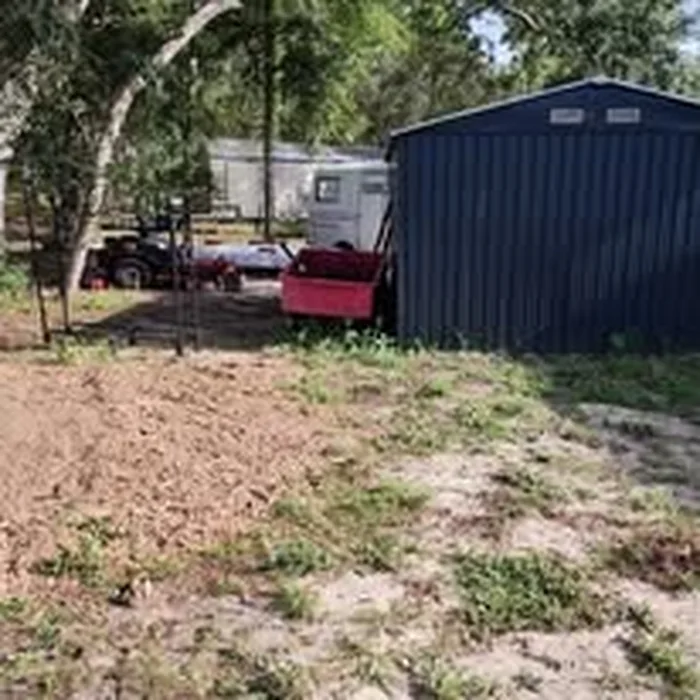 Yard after stump grinding